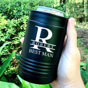 Groomsmen Proposal, Personalized Can Cooler, Groomsmen Can Cooler, Metal Can Cooler, Steel Can Cooler, Groomsmen Gift, Groomsman Gift Cooler