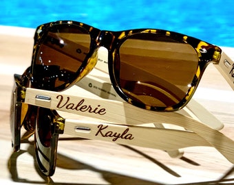 Personalized Engraved Sunglasses for Women Custom Sunglasses for Bachelorette Party Sun Glasses Wedding Favors Party Sunglasses Bridesmaids