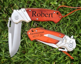 Personalized Pocket Knife Engraved Pocket Knife Monogrammed Pocket Knife Groomsmen Gift Pocket Knife Personalized Groomsmen Pocket Knife