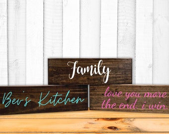 Custom Wood Sign, Customizable Wood Sign, Home Decor Sign, Personalized Wood Sign, Customized Signs, Custom Wooden Sign with Saying Quote