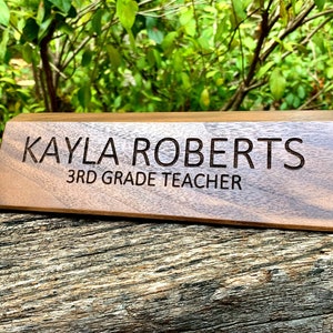Personalized Teacher Desk Name Plate - Teacher Gift