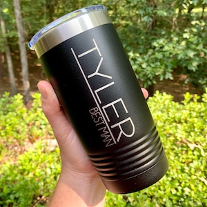 Personalized Tumblers for Groomsmen, Best Man Tumbler, Groomsmen Gifts for Groomsmen, Personalized Tumbler, Bachelor Party Tumbler, Engraved