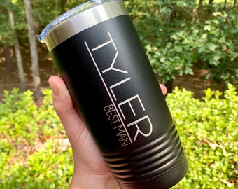 Personalized Tumblers for Groomsmen, Best Man Tumbler, Groomsmen Gifts for Groomsmen, Personalized Tumbler, Bachelor Party Tumbler, Engraved
