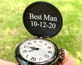 Groomsmen Gift Pocket Watch, Groomsmen Proposal, Groomsman Gift, Groom Gift, Groomsmen Pocket Watch, Bachelor Party Gifts, Groomsmen Watches