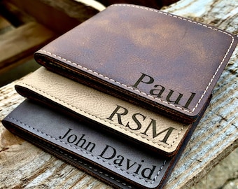 Wallets for Men, Personalized Leather Wallet, Mens Wallet, Wallet Men, Wallet, Wallet Personalized, Bifold Wallet,Engraved Wallet,Man Wallet