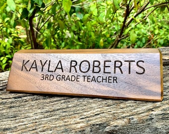 Personalized Teacher Desk Name Plate - Teacher Gift