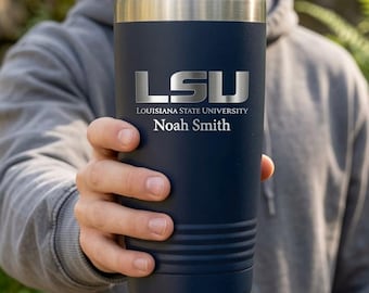 Gobelet pour lycée ou université avec logo personnalisé, Gobelet en acier inoxydable 20 oz, Cadeau de remise des diplômes, Cadeaux pour étudiants, Cadeaux de réception d'université