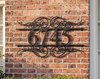 Metal Address Plaque for House,  Address Sign, House Number Plaque, Metal Address Numbers, Address Plaque, Front Porch Decor, Metal Signs