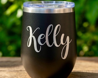 Wine Tumbler Personalized, Personalized Wine Tumbler Set, Engraved Wine Tumbler, Bridesmaid Wine Tumbler,Bridesmaid Proposal,Bridesmaid Gift