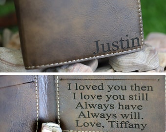 Personalized Bifold Leather, Slim Leather Wallet, Distressed Leather Wallet, Minimalist Leather Wallet, Unisex Wallet, Rustic Brown Leather