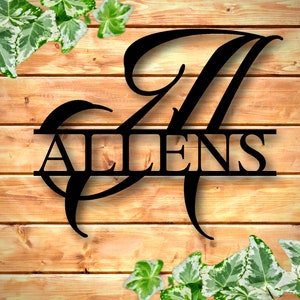 Personalized Front Porch Sign, Last Name Metal Sign, Family Name Sign, Custom Housewarming gift, Personalized Gift, Custom Metal Wall Art,