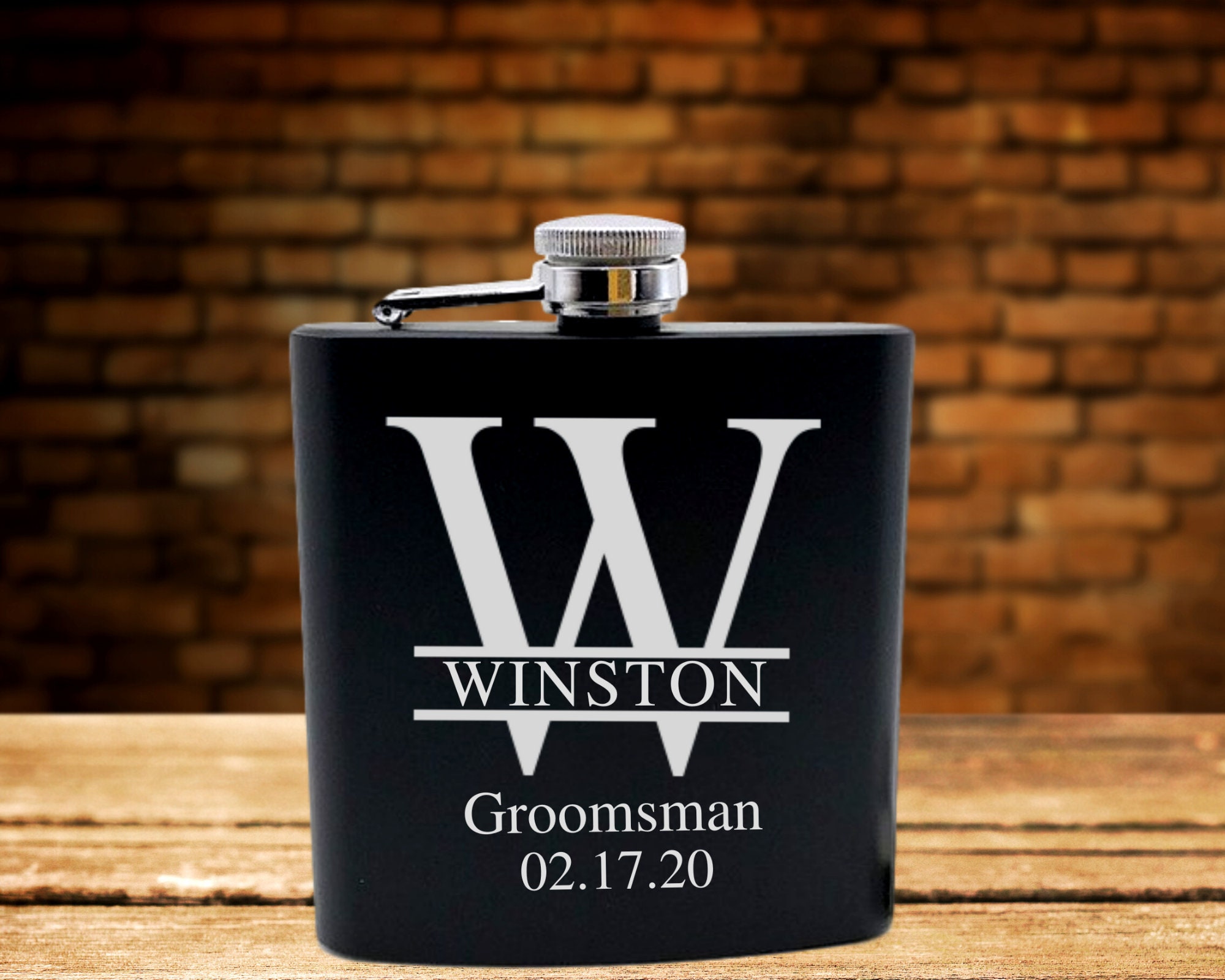 Personalized Flasks for Groomsmen Groomsmen Flask Engraved - Etsy