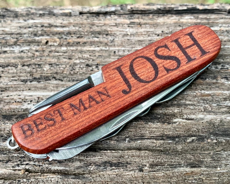 Groomsmen Gift Personalized Pocket Knife Engraved Knife Etsy