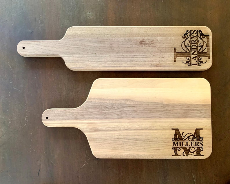Family Name Cutting Board Personalized Cutting Board Last Etsy