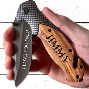 Groomsmen Proposal, Personalized Knife, Engraved Pocket Knife, Hunting Knife, Custom Knife, Folding Knife, Groomsmen Gift, Groomsman Gift Knife 2