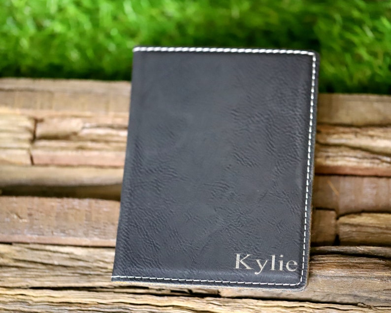 Personalized Leather Passport Cover Holder Engraved Passport Etsy