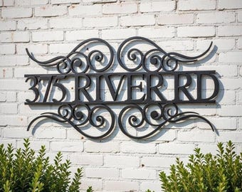 Address Sign, Metal Address Sign, Address Plaque, Metal Address Plaque, Number Sign, Outdoor Sign, House Number Sign, House Sign