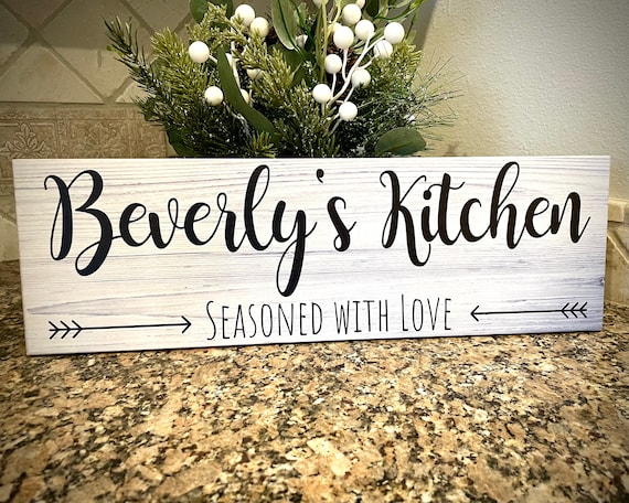 Personalized Kitchen Sign Custom Kitchen Sign Wood Sign for Kitchen Kitchen Wall Decor Housewarming Gift Mothers Day Gifts for Mom Gift Etsy