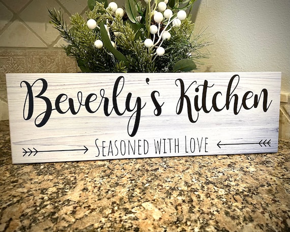 Kitchen sign-Kitchen decor-gifts-personalized kitchen sign-for