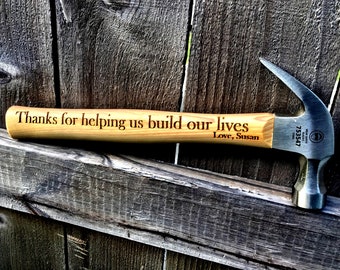 Personalized Hammer for Dad, Fathers Day Gift, Dad Gift, Engraved Hammer, Dad Gifts from Daughter, Personalized Fathers Day Gift, Mens Gift
