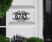 Metal House Numbers, Address Sign, House Number Plaque, Metal Address Numbers, Address Plaque, Front Porch Decor, Porch Signs, Metal Signs 