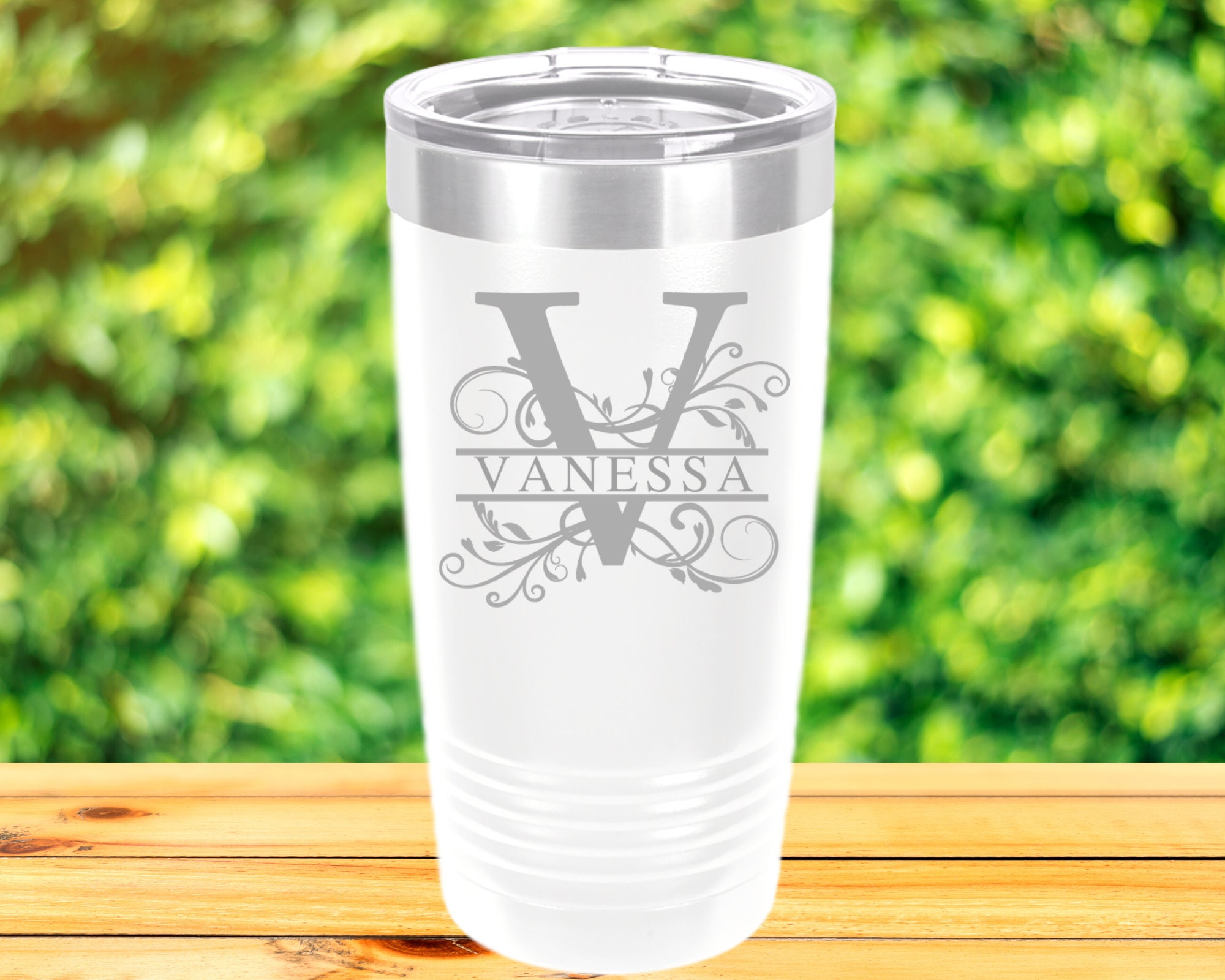 Personalized Personalized h2go 20 oz Coffee Tumbler - Powder Coated -  Customize with Your Logo, Monogram, or Design - Custom Tumbler Shop