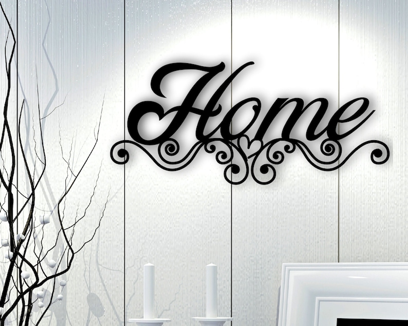 Sign that Says Home Sign for Home Metal Wall Art Metal Etsy