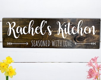 Kitchen Sign, Kitchen Decor, Custom Sign, Kitchen Signs Decor, Personalized Kitchen Sign, Kitchen Wall Decor, Housewarming Gift