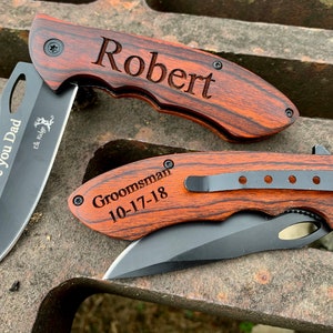 Personalized Groomsmen Gift Pocket Knife, Engraved Groomsmen Gift Knife, Engraved Groomsmen Gift Pocket Knife, Engraved Knife for Groomsmen