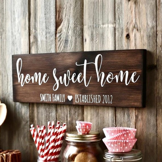 Pancarte Mariage Personnalisée En Bois – Rustique, Bleue, Faite Main