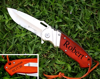 Engraved Pocket Knife for Groomsman Gift, Groomsman Knife, Groomsmen Knives, Gifts for for Groomsmen, Gift for Groomsman,Best Man Gift Knife