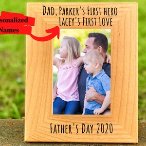 Father&#39;s Day Gift Personalized Picture Frame for Dad Gift for Fathers Day Gift from Wife, Dad Picture Frame Personalized Dad Gift from Son