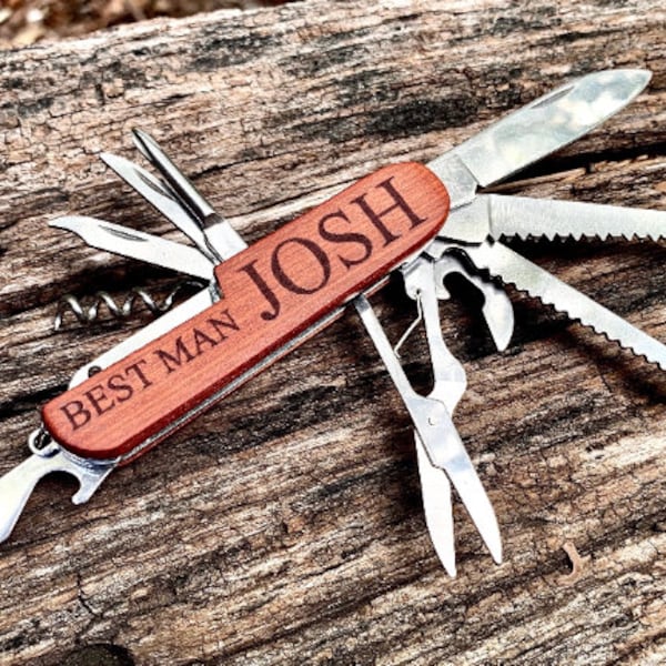 Groomsmen Gift, Personalized Pocket Knife, Engraved Knife, Gift for Groomsmen, Groomsmen Gift Idea, Wedding Gift, Bachelor Party Favors
