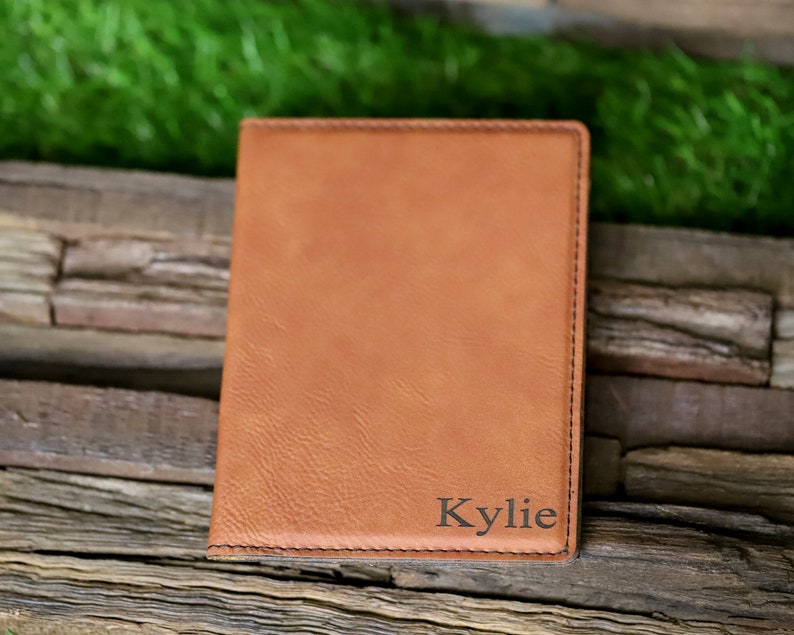 Personalized Leather Passport Cover Holder Engraved Passport Etsy
