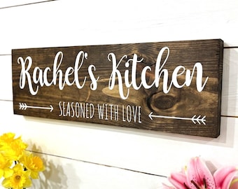 Kitchen Sign, Kitchen Decor, Custom Sign, Kitchen Signs Decor, Personalized Kitchen Sign, Kitchen Wall Decor, Housewarming Gift