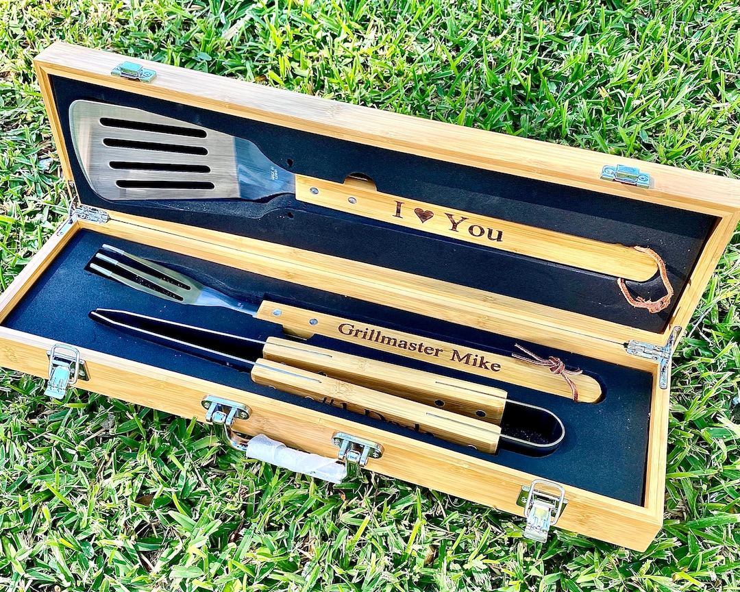 Personalized Grill Tools, Engraved Grill Tools, Grill Set, Grill Gifts ...