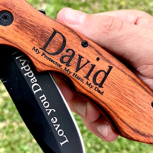 Personalized Knife for Dad Gift for Dad Knife for Fathers Day Gift for Fathers Day Personalized Engraved Pocket Knife Engraved Knife for Dad