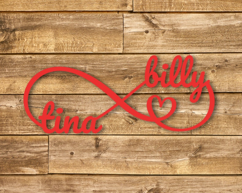 Personalized Engagement Gifts, Newly Engaged Gift, Newly Wed Gifts, Newlywed Sign, Personalized Metal Wall Art, Metal Signs, Infinity Sign image 4