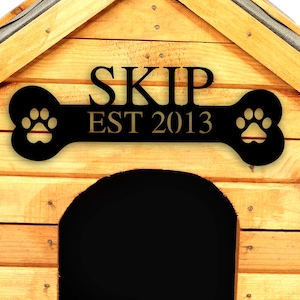 Personalized Pet Name Sign, Metal Sign for dog, Personalized Dog Gifts, Custom Dog Name Sign, Pet name sign, personalized gift for dog