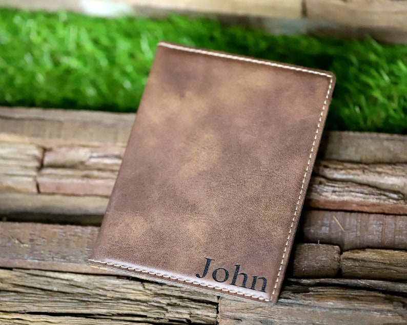 Personalized Leather Passport Cover Holder Engraved Passport Etsy