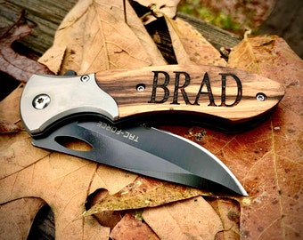 Groomsmen Proposal, Personalized Knife, Engraved Pocket Knife, Hunting Knife, Custom Knife, Folding Knife, Groomsmen Gift, Groomsman Gift