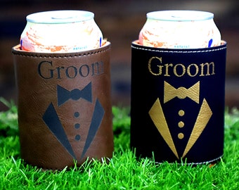 Personalized Can Cooler, Engraved Can Coolers, Bachelor Party Gifts, Groomsmen Gifts, Groomsmen Proposals, Beer Cooler, Beer Can Holder