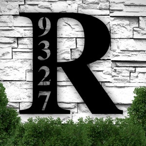 Metal House Numbers, Address Sign, House Number Plaque, Metal Address Numbers, Address Plaque, Front Porch Decor, Porch Signs, Metal Signs