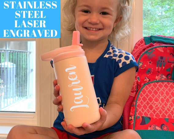 Personalized Insulated Water Bottle With Straw – 26oz Stainless Steel, Custom Name Engraved