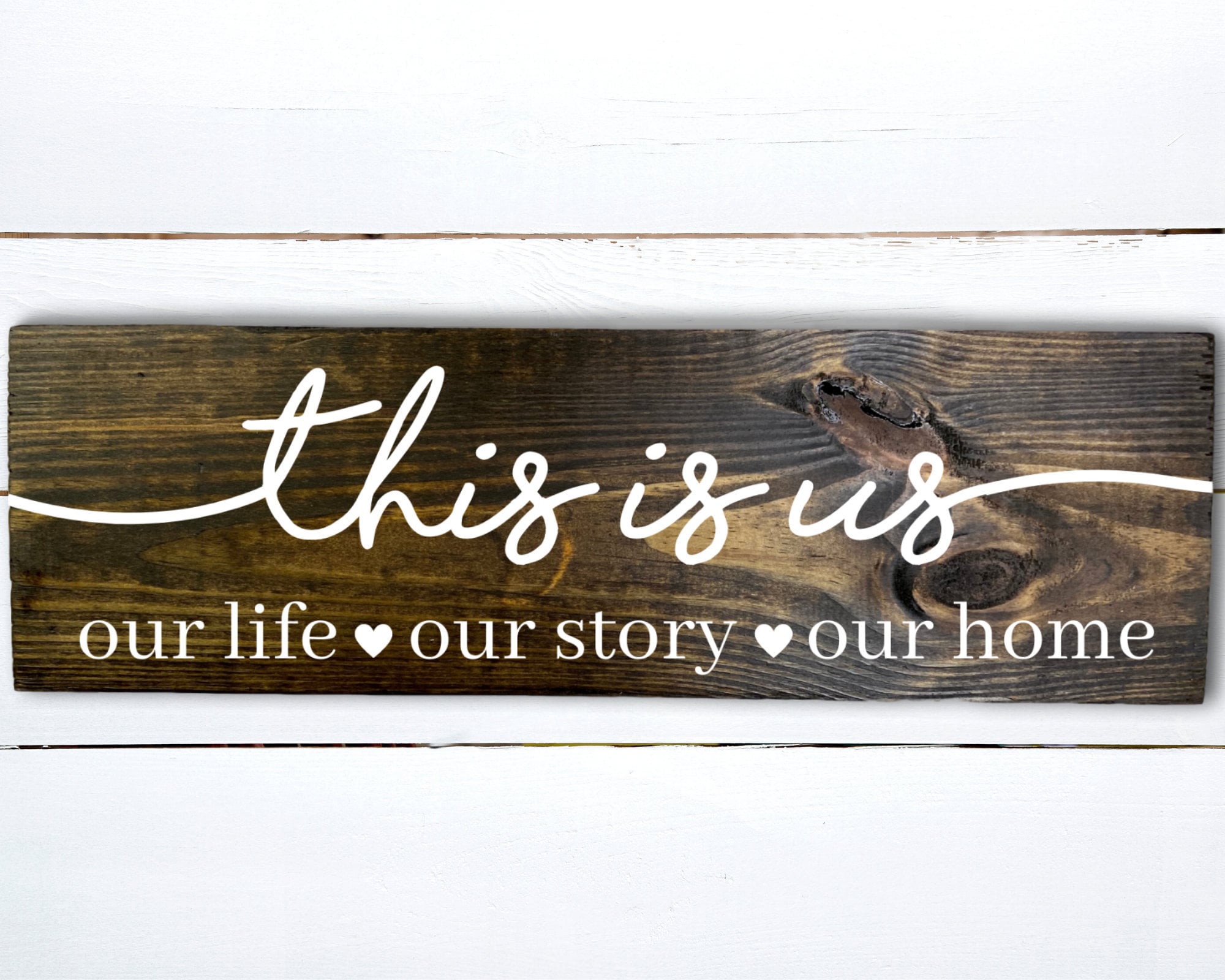 This is Us our Life our Story our Home country inspiration wall decor wood sign This is Us our Life our Story our Home country inspiration wall decor wood sign