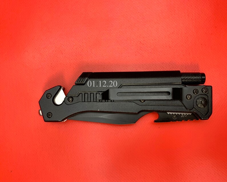 Multi Tool Pocket Knife Engraved Hunting Knife Survival Etsy