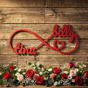 Personalized Engagement Gifts, Newly Engaged Gift, Newly Wed Gifts, Newlywed Sign, Personalized Metal Wall Art, Metal Signs, Infinity Sign image 4