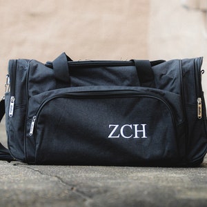 Personalized Groomsmen Leather Bag, Personalized Duffel, Groomsmen Proposal, Groomsmen Gift, Engraved Canvas, Personalized Travel Bag image 10