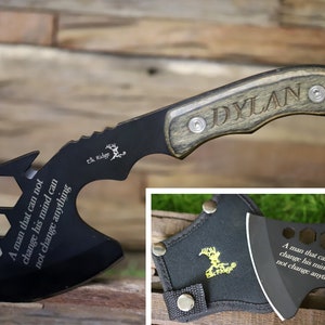 Personalized Gift for Men, Engraved Hatchet, Guy Gift, Boyfriend Gift, Eagle Scout Gift, Boy Scout Gift,Throwing Axe,Graduation Gift for Him