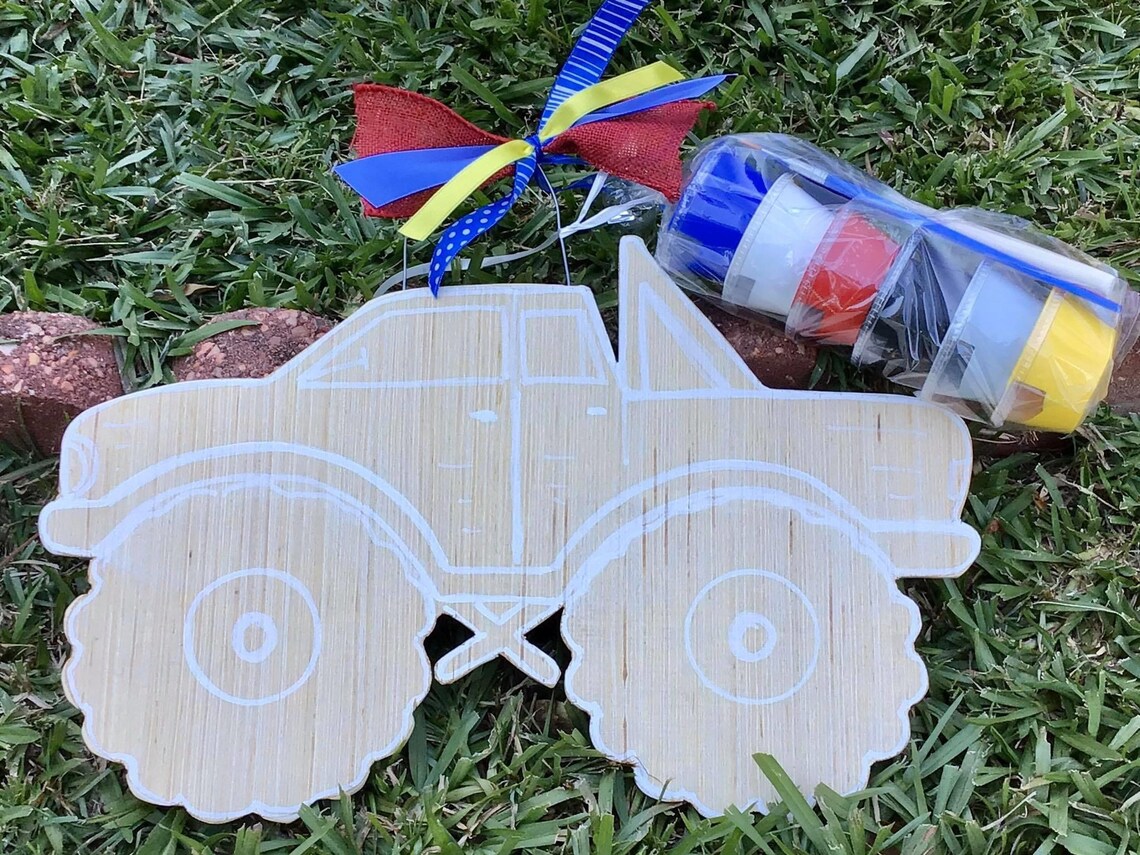 Monster Truck Paint Kit Kids paint kit DIY Art Project Etsy